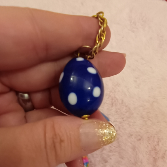 𝑷𝒐𝒓𝒄𝒆𝒍𝒂𝒊𝒏 𝑩𝒍𝒖𝒆 𝑬𝒈𝒈 𝒀𝟐𝑲 𝑷𝒆𝒏𝒅𝒂𝒏𝒕 𝑵𝒆𝒄𝒌𝒍𝒂𝒄𝒆 - Picture 7 of 9